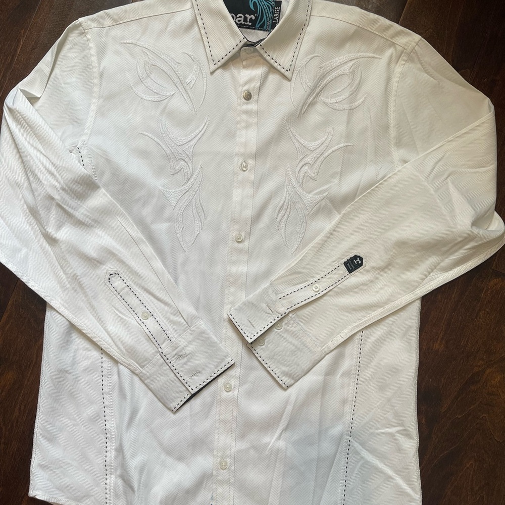 Roar Men's White Button Up Shirt